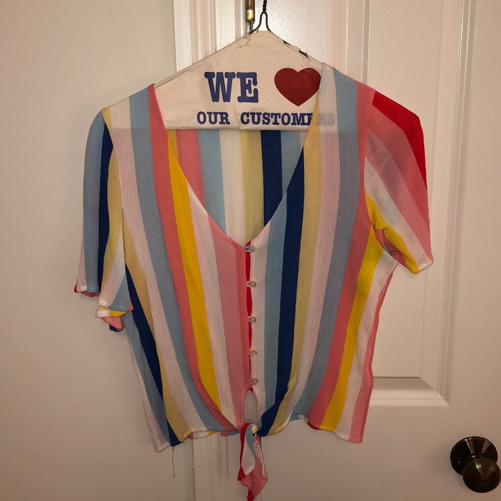 colorful boutique top